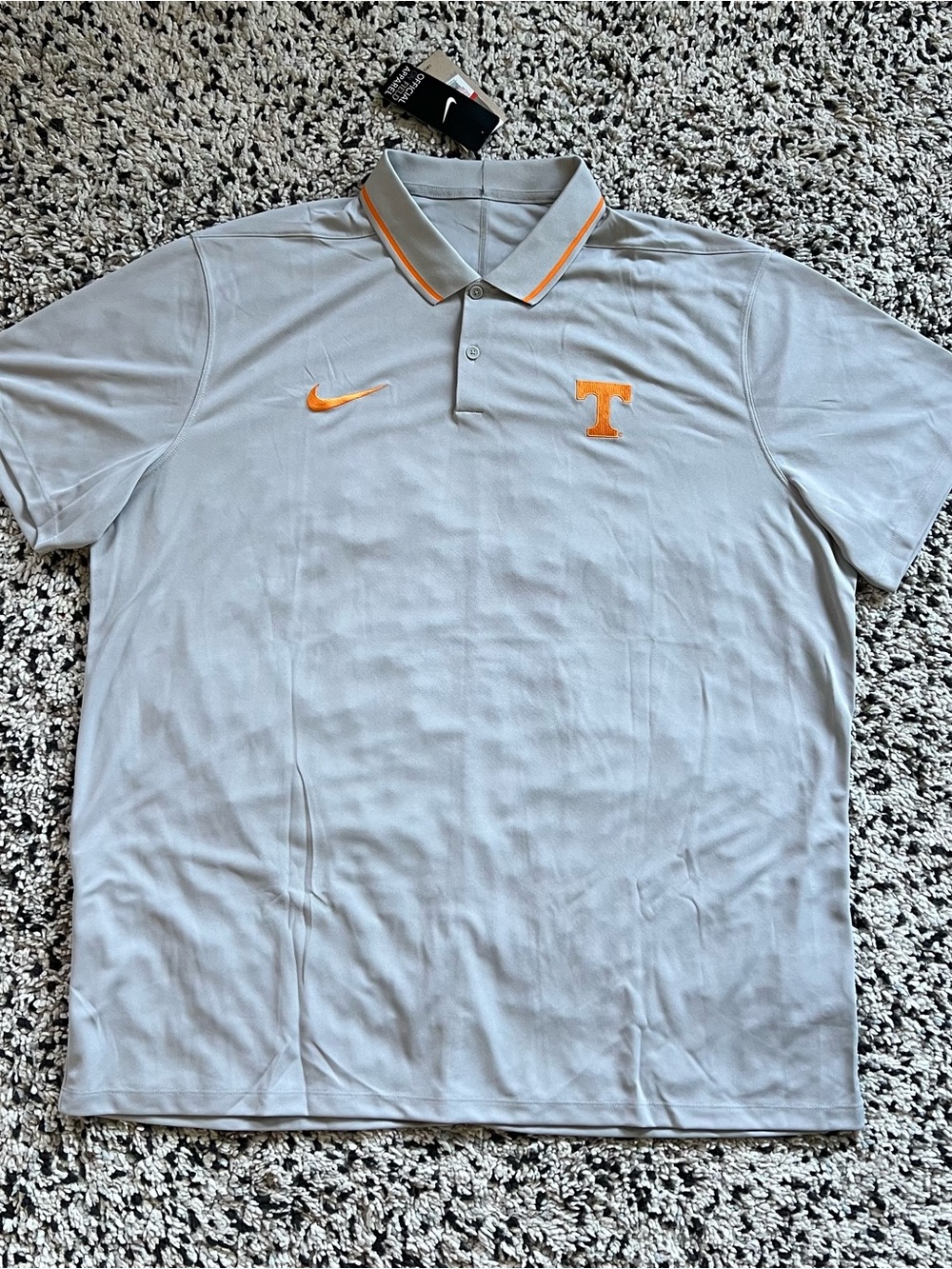 Nike OnField Grey Polo Shirt University Of Tennessee Embroidered Logo Men’s XXL - Picture 2 of 14